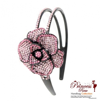 Classy Rhinestone Flower Headband